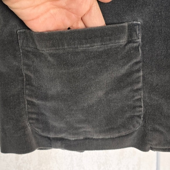 Vintage Bushwacker Womens M Jacket Blazer Gray Corduroy Button Closure Bohemian - Picture 3 of 9